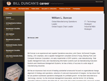 Tablet Screenshot of billduncanscareer.com